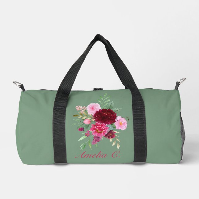 Bolsa de Duffel de color verde sabio (Anverso)