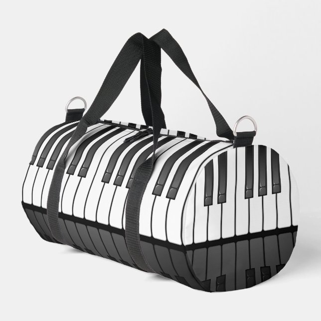 Bolsa de Duffel de diseño de teclado para piano (Esquina izquierda)