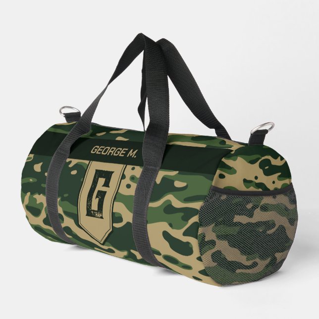 Bolsa de Duffel de patrón de camuflaje para hombre (Esquina derecha)