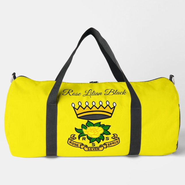 Bolsa de Duffel de Rosa de Siete Sellos para Rosas (Anverso)