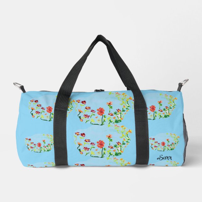 Bolsa de Duffel: Flores de primavera. (Anverso)