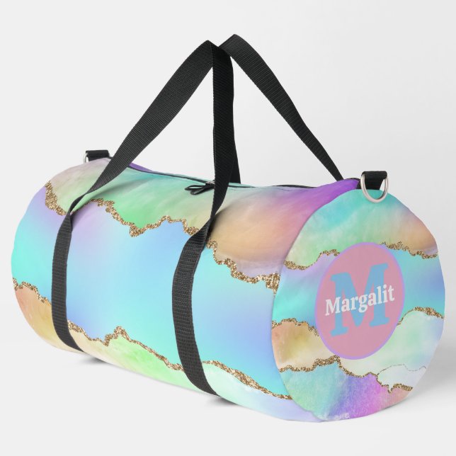 Bolsa de Duffel Grande del Holográfico del Arcoiri (Esquina izquierda)