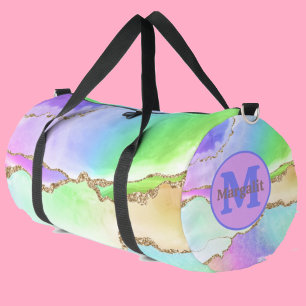 Bolsa de Duffel Grande del Holográfico del Arcoiri