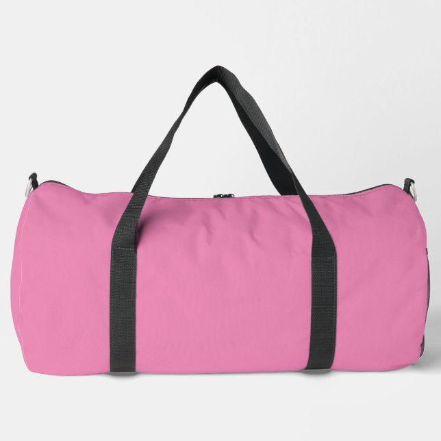 Bolsa de Duffel Grande Rosa Simple Impresa Bolsas  (Anverso)