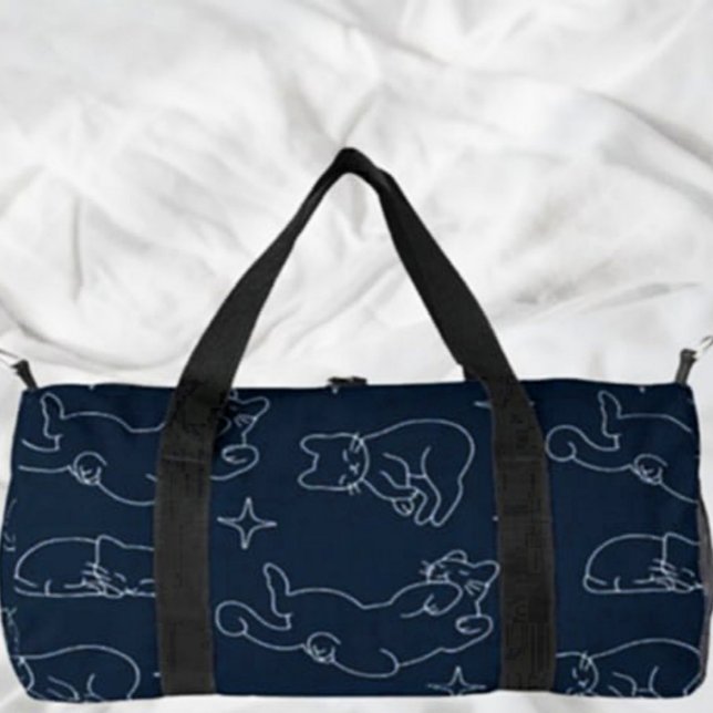 Bolsa de Duffel Pequeña de Gato Sleepe - Patrón de (Subido por el creador)