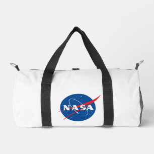 Bolsa de Duffel Pequeña Icónica de la NASA (blanco