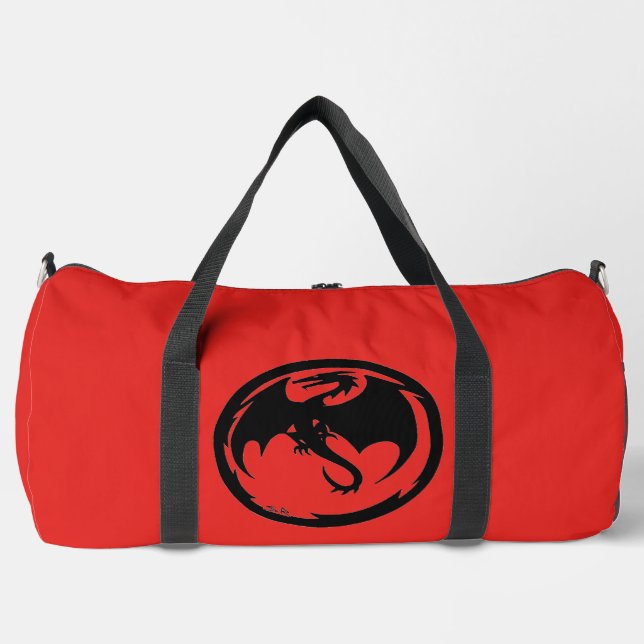Bolsa de duffel rojo del Dragón Negro (Anverso)