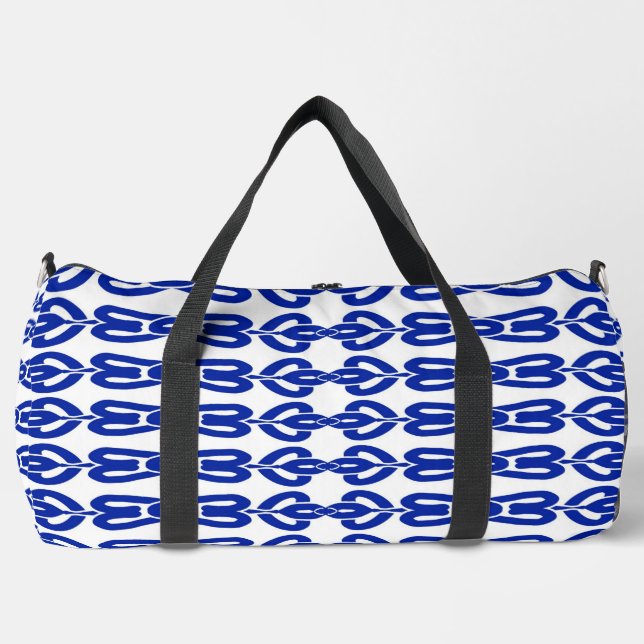 Bolsa de Duffel, un diseño azul sin inconvenientes (Anverso)