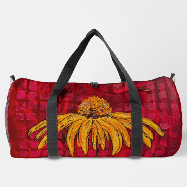 Bolsa de Duffle de Coneflower Red (Reverso)