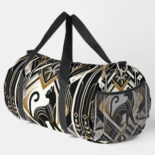 Bolsa de Duffle de Gato Decorativo Resumen Moderno