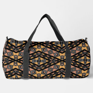 Bolsa de Duffle de Impresión de Bogolan Geométrico