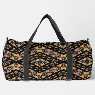 Bolsa de Duffle de Impresión de Bogolan Geométrico