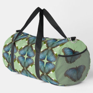 Bolsa de Duffle de patrón de ala de morfo azul