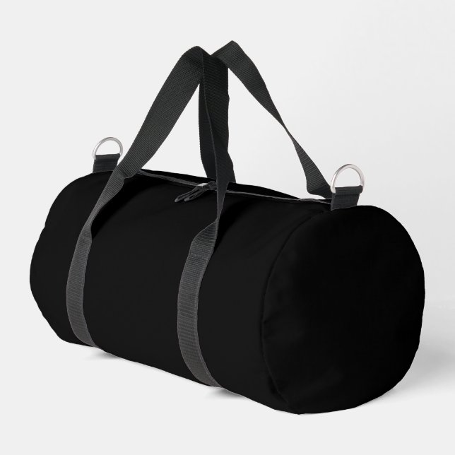 Bolsa de Duffle Negra - Aspecto Mínimo, Espacio Má (Esquina izquierda)