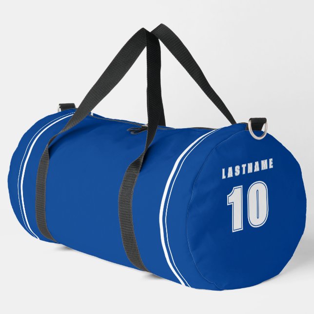 Bolsa de Duffle para Grandes Deportes | Nombre y n (Esquina izquierda)