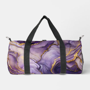 Bolsa de Duffle Pequeña Marcada Púrpura