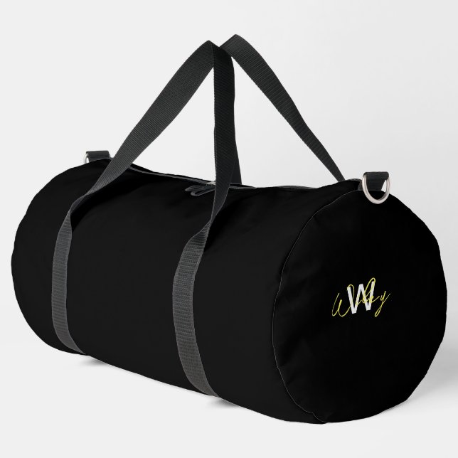 Bolsa de Duffle Personalizada Negra (Esquina izquierda)