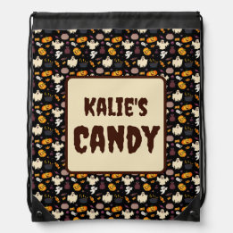 Bolsa de dulces de Halloween de calabaza, fantasma