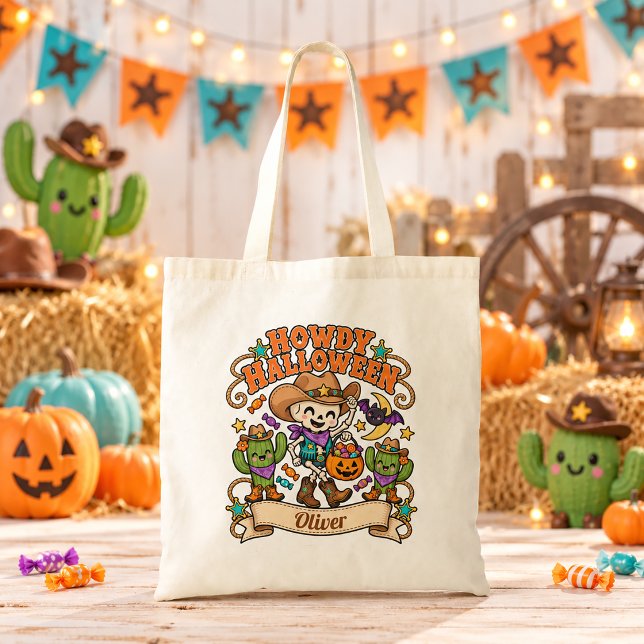 Bolsa de dulces de vaquero de Halloween Howdy (Subido por el creador)