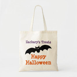 Bolsa de dulces personalizada de murciélago negro