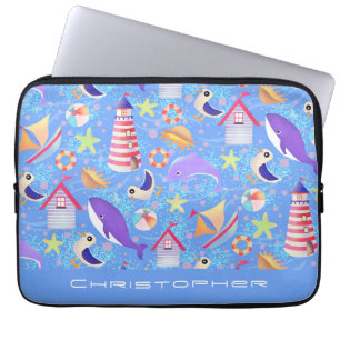Bolsa de Electrónica Azul de Fun Beach