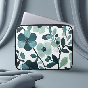 Bolsa de Electrónica Botánica Floral de Blue Aqua