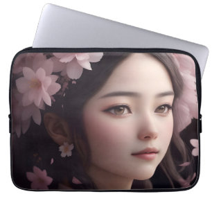 Bolsa de Electrónica Chica Adorada con flores de c