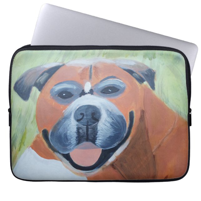 Bolsa de electrónica con perro boxer (Frente)