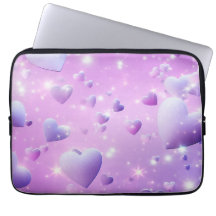 Bolsa de Electrónica Corazón Resplandor Púrpura