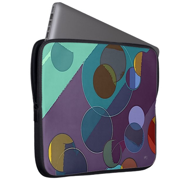 Bolsa de electrónica de círculos y anillos abstrac (Anverso derecho)