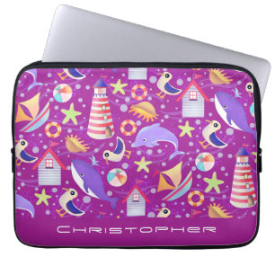 Bolsa de electrónica de magenta de Fun Beach