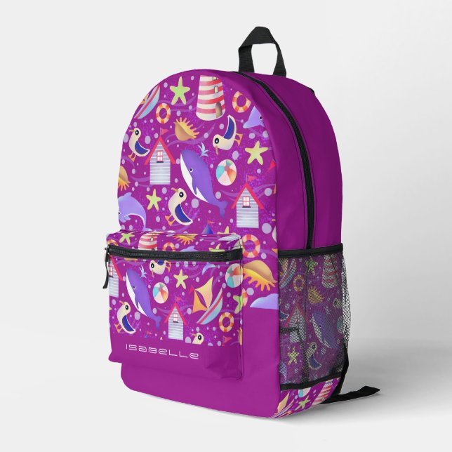 Bolsa de electrónica de magenta de Fun Beach (Esquina derecha trasera )