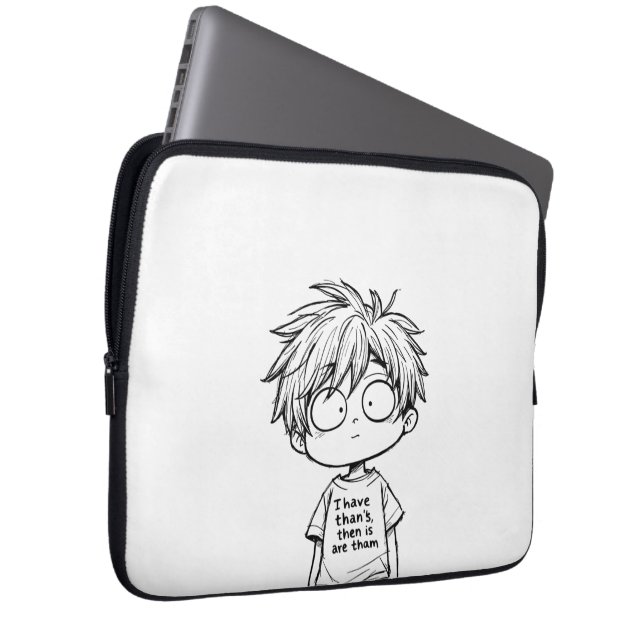 Bolsa de Electrónica de Niño Anime Chibi Divertido (Anverso derecho)