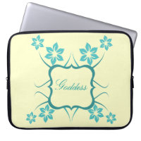 Bolsa de Electrónica Floral de la Diosa, Verde azu