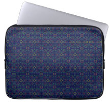 Bolsa de electrónica geométrica azul oscuro