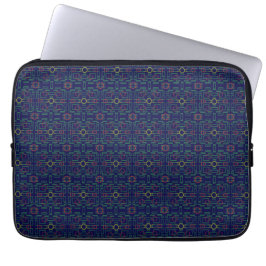 Bolsa de electrónica geométrica azul oscuro