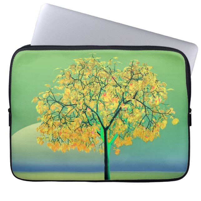 Bolsa de electrónica para el atardecer del árbol d (Frente)