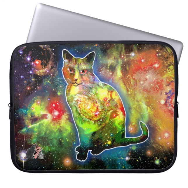 Bolsa de electrónica para gato cósmico Omicron (Frente)