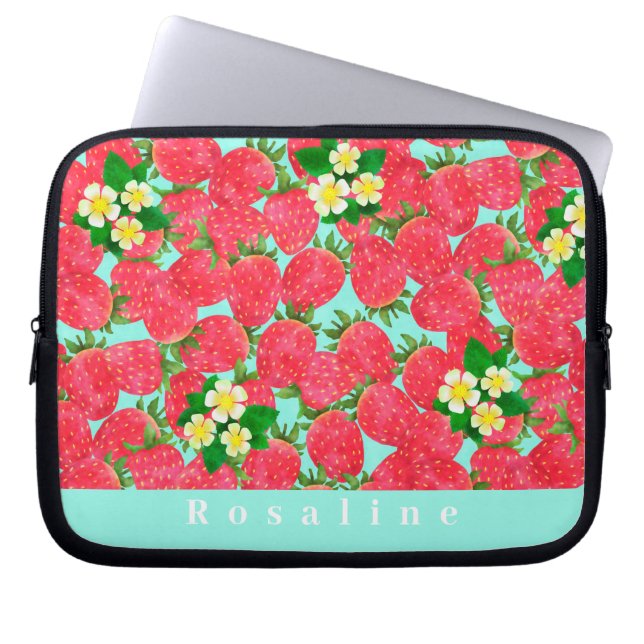 Bolsa de Electrónica Rosa Personalizada de Fresa (Frente)