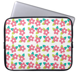 Bolsa de Electrónicos con Flor Rosa
