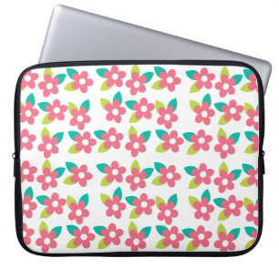 Bolsa de Electrónicos con Flor Rosa