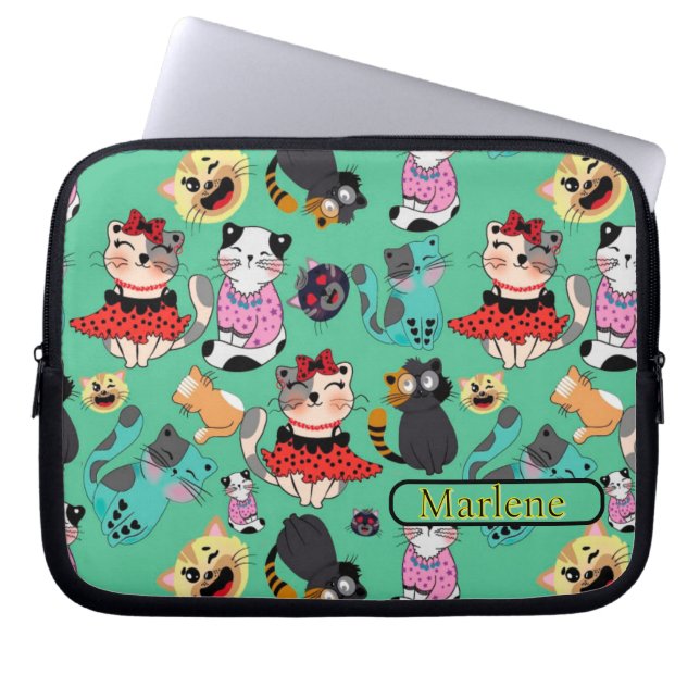 Bolsa de Electrónicos con Monograma de Gatos Diver (Frente)