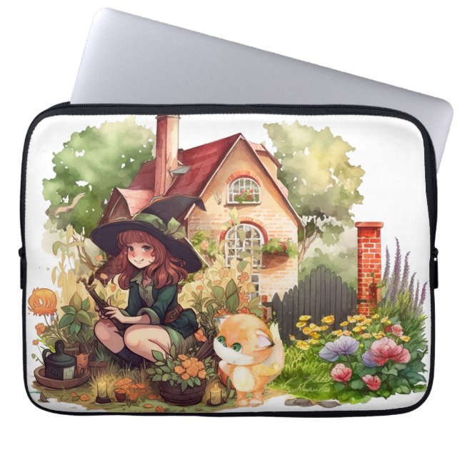 Bolsa de Electrónicos de Bruja Pequeña y Lindo Zor (Frente)