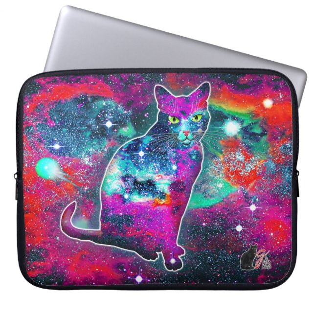 Bolsa de Electrónicos Gato Cósmico Delta (Frente)