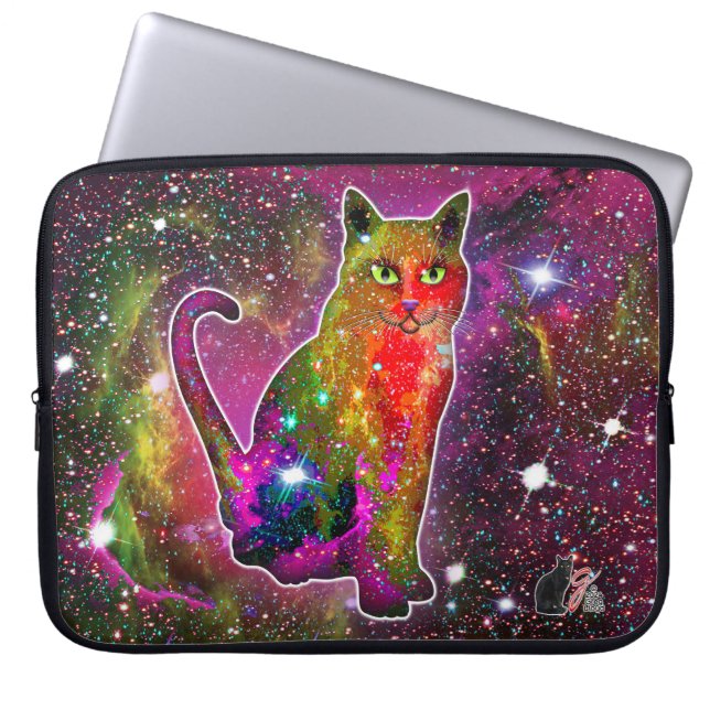 Bolsa de Electrónicos Gato Cósmico Zeta (Frente)