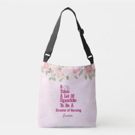 Bolsa de Enfermeras de Floral Rosa Personalizada