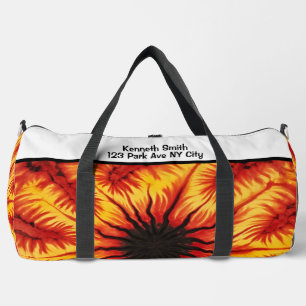 Bolsa de engranajes con patrón abstracto de fuego
