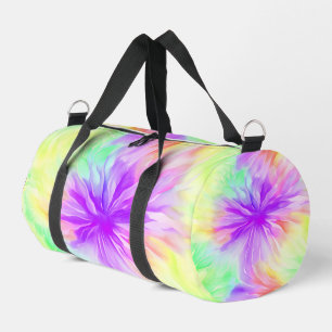 Bolsa de escapada con Tie Dye de flor de Pastel