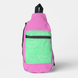 Bolsa de eslinga de bolsitas de bollo verde de la