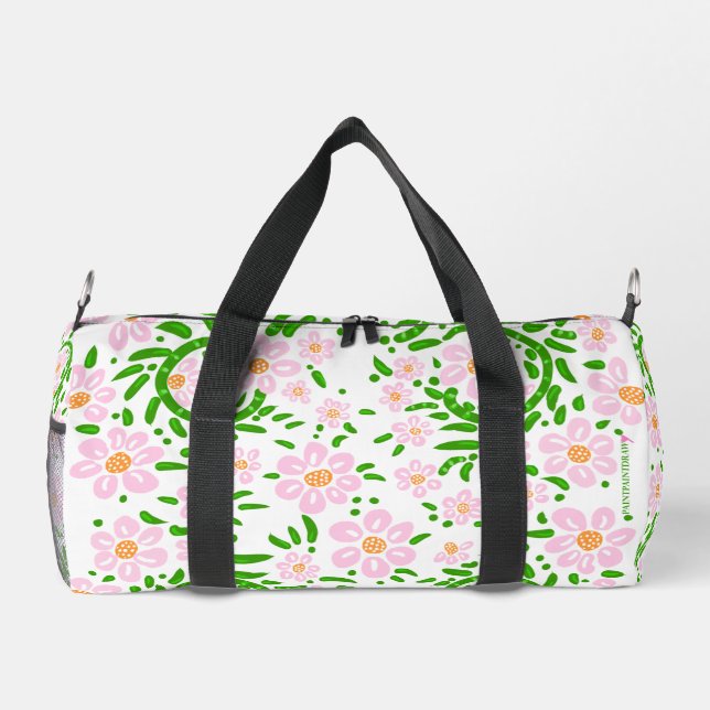 Bolsa de espuma pequeña rosa y verde (Reverso)